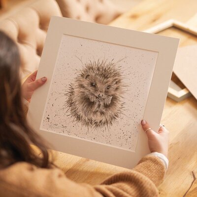Wrendale Designs Bild im Passepartout Rahmen Igel...