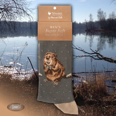 Wrendale Designs Herren Socken Biber | WD-SOCKM014