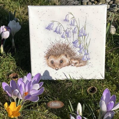 Wrendale Designs Bild Druck auf Leinwand Igel-Mama |...