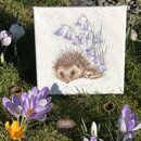 Wrendale Designs Bild Druck auf Leinwand Igel-Mama |...