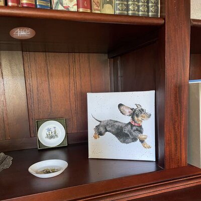 Wrendale Designs Bild Druck auf Leinwand Dackel |...