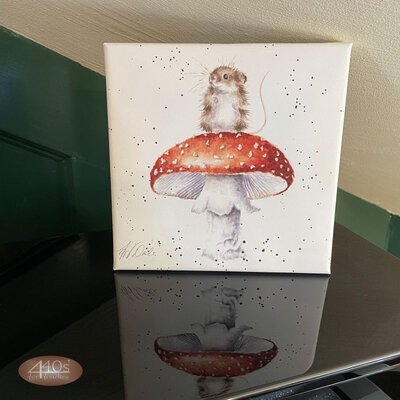 Wrendale Designs Bild Druck auf Leinwand Gl�ckspilz-Maus...