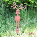 SAREMO Rost-Rentier Rudolph Topf-Stecker H ca. 55 cm |...